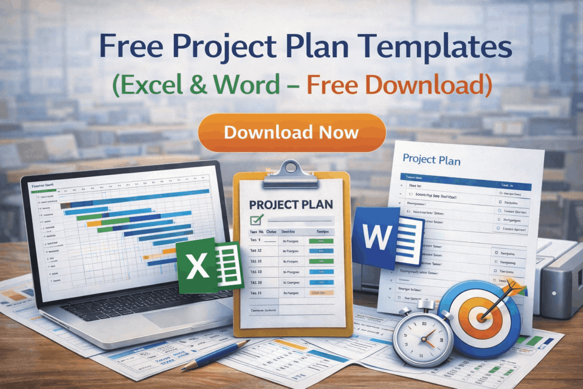 Free project plan templates in Excel and Word for planning and managing projects