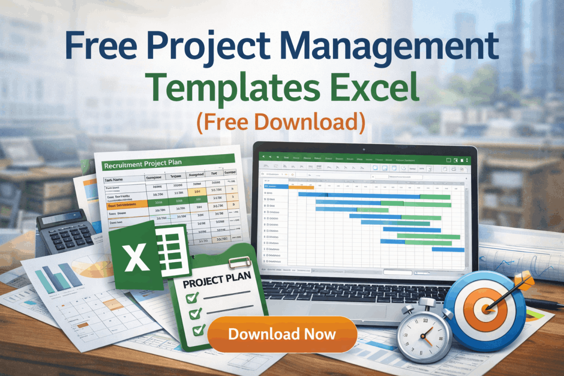 Free project management templates Excel for planning, tracking, and managing projects
